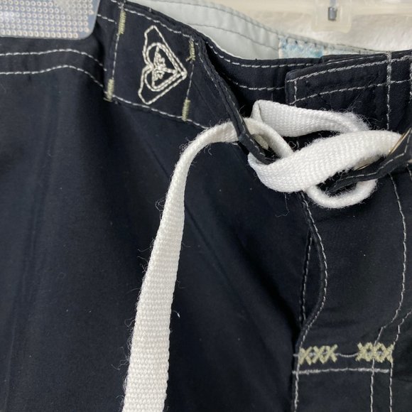 Roxy Quicksilver Women's Board Shorts Size 9 Black Beach Swim Surf Mid Rise - Picture 4 of 9